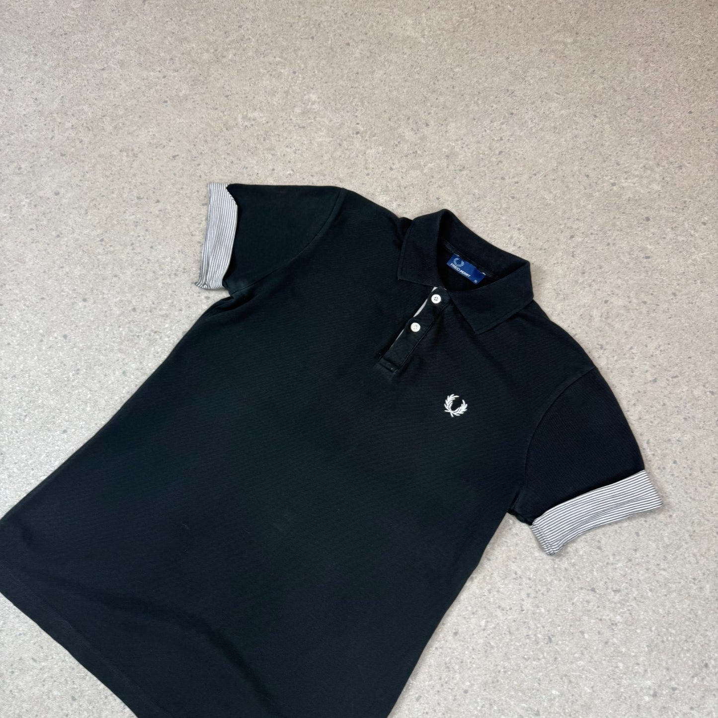 Fred Perry Polo Small Black and White Colourway