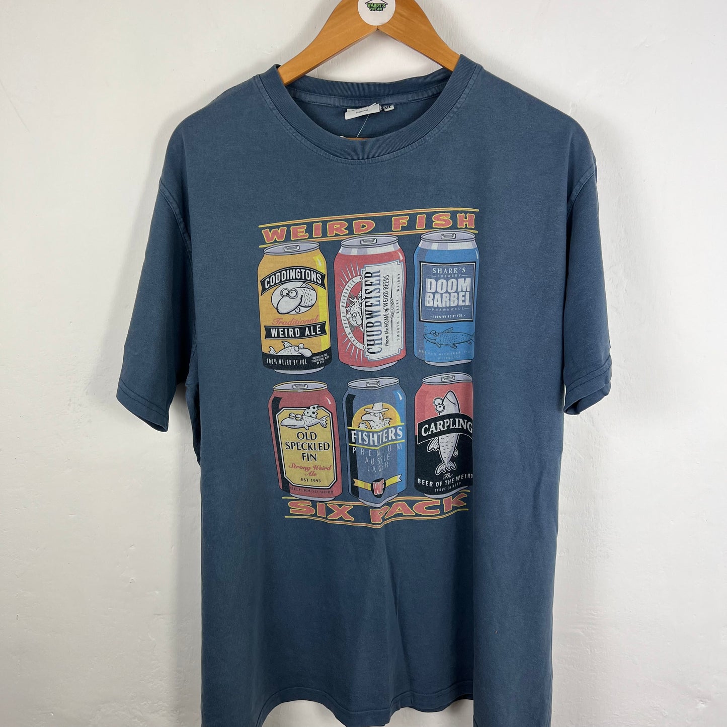 Weird fish beer t shirt XL