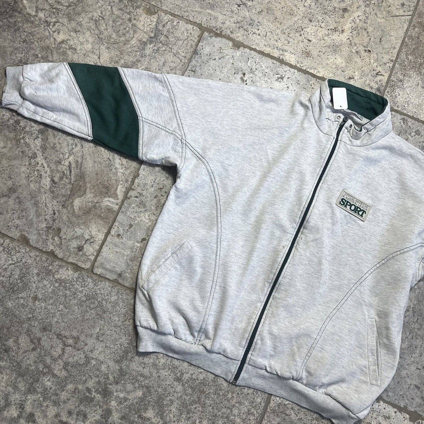 Adidas Full Zip Retro Jumper Grey, Mens , Medium