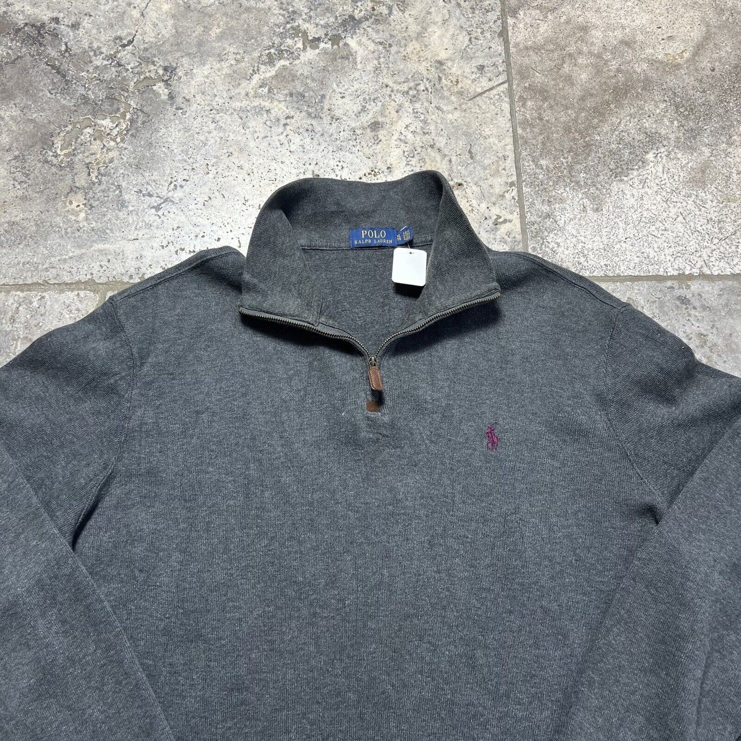 Ralph Lauren 1/4 Zip Grey, Men’s, XL