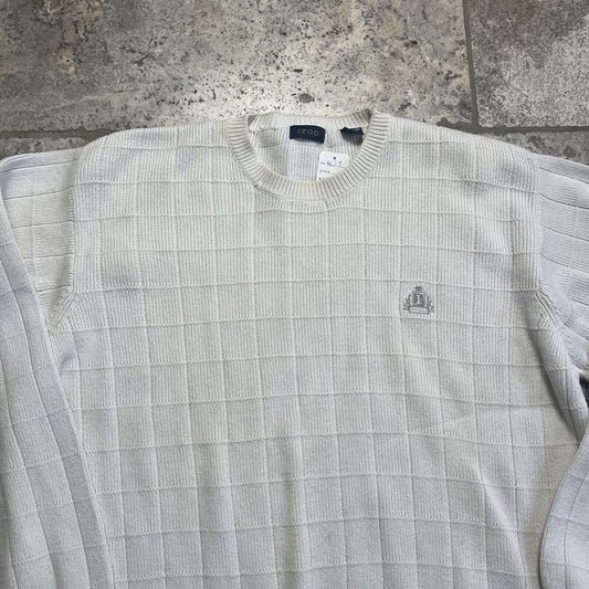 Izod Knit Jumper Cream , Men’s , Large