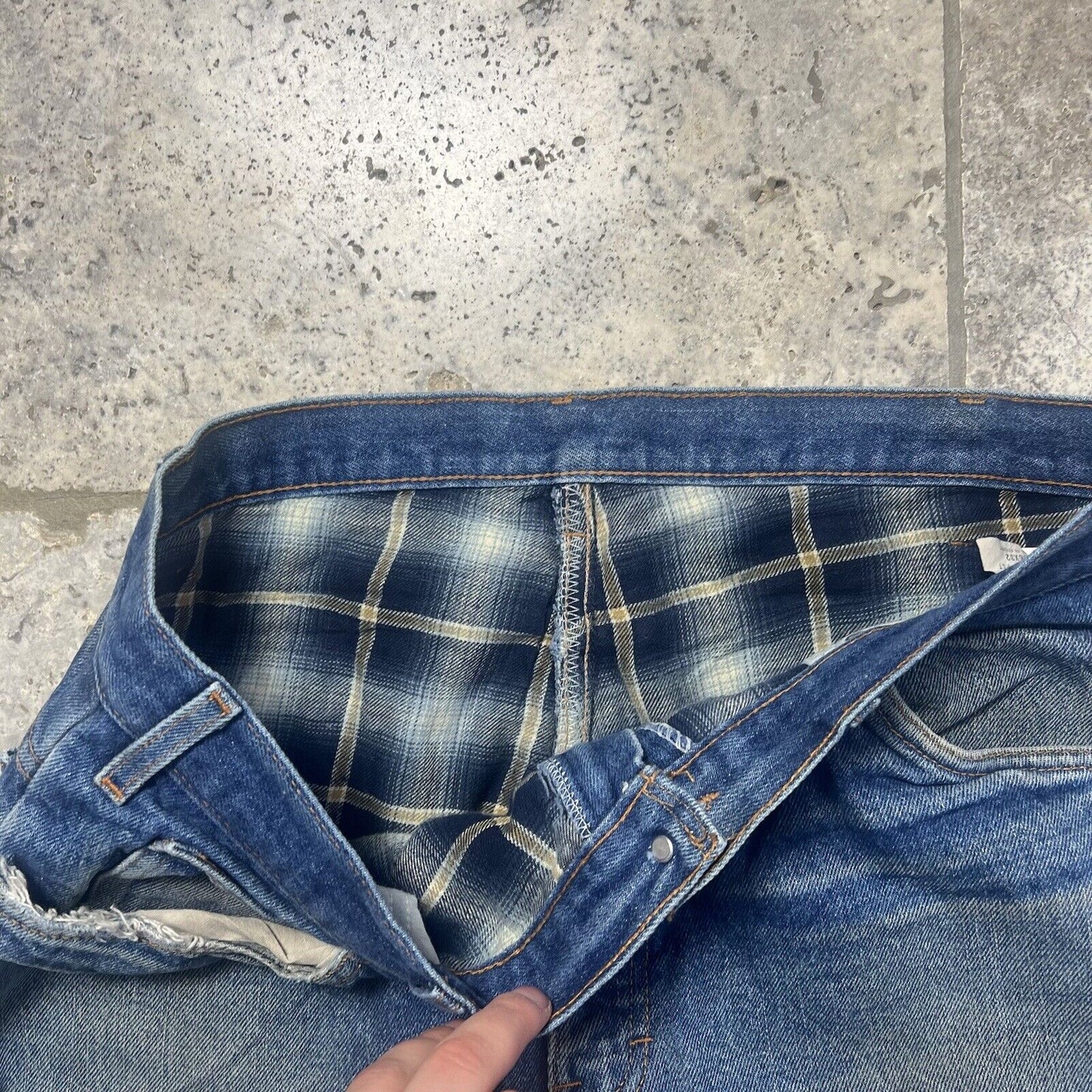 Dickies Jeans Lined, Denim Blue, Retro, Mens , 36”