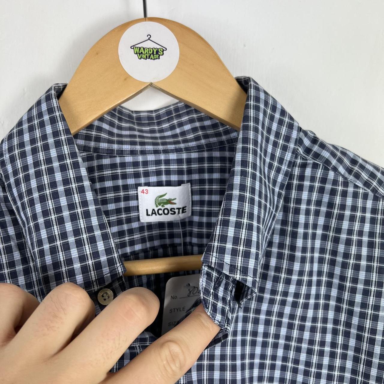 Lacoste check shirt large