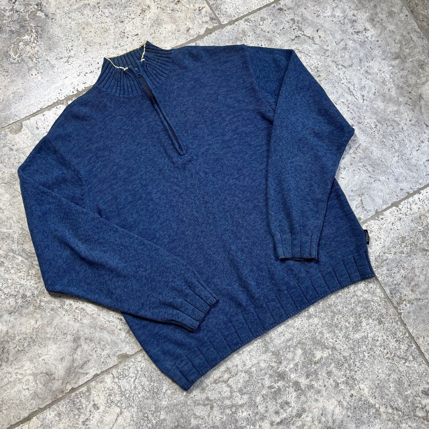 Chaps 1/4 Zip Jumper, Men’s, Navy, Large