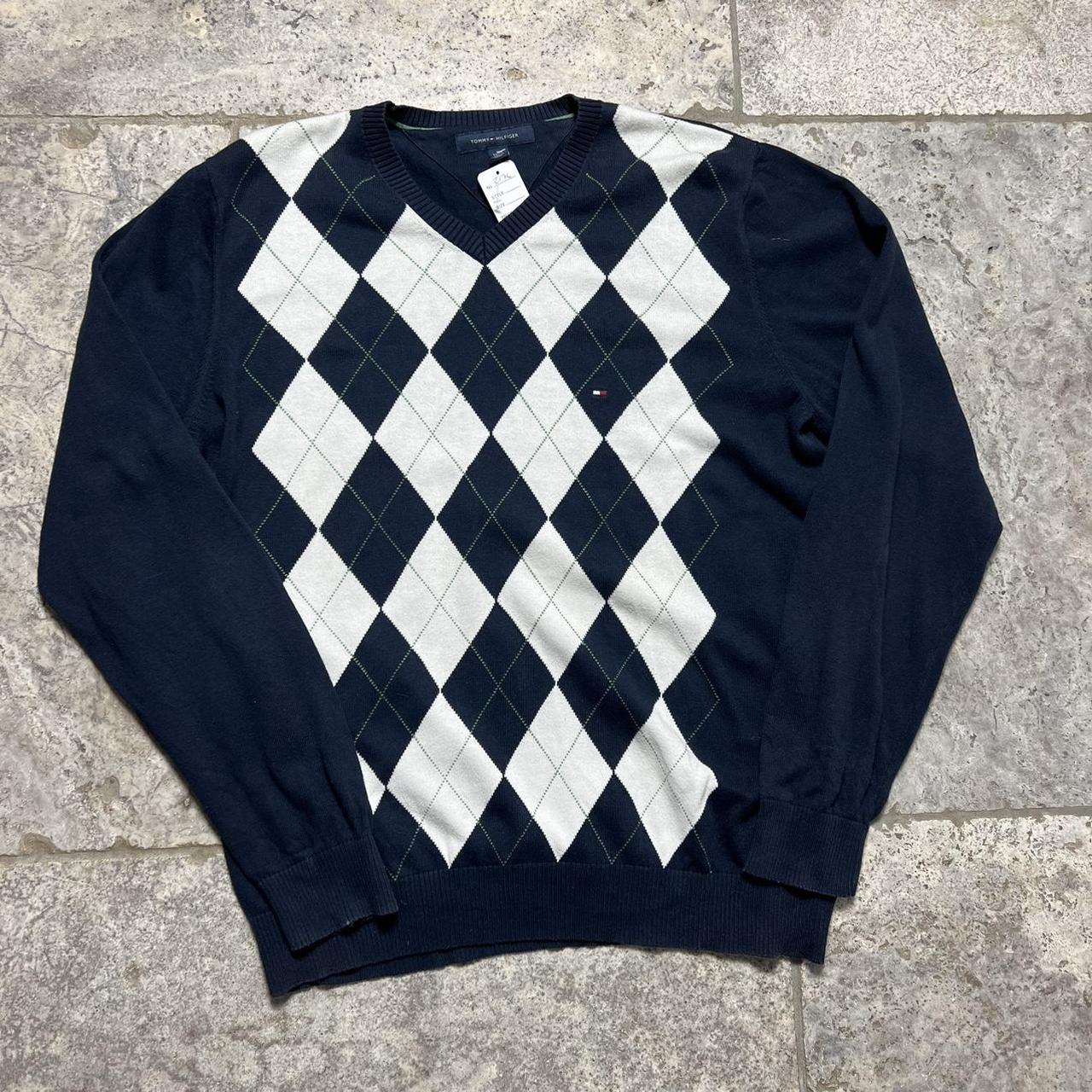 Tommy Hilfiger argyle knit XL