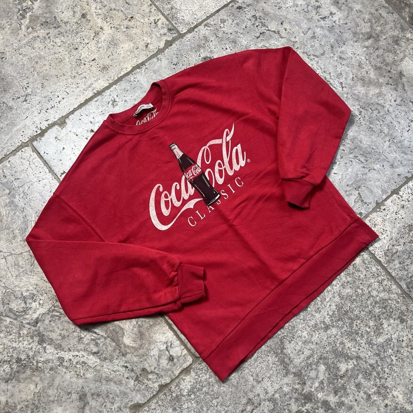 Cocacola Sweatshirt, Retro, Red, Small