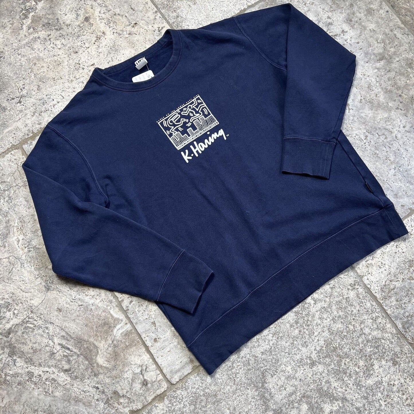 Keith Haring Uniqlo Sweatshirt Navy Men’s , Large