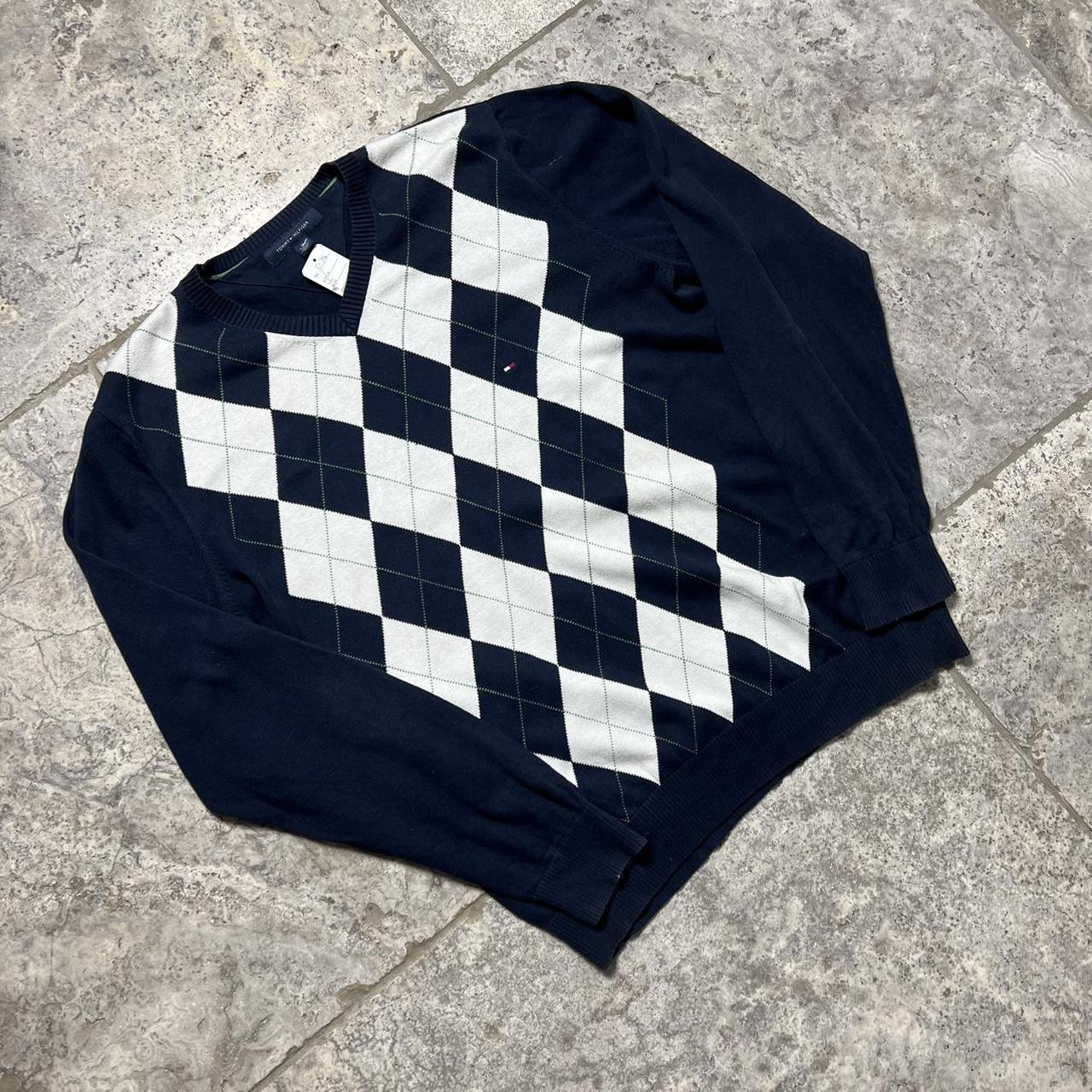 Tommy Hilfiger argyle knit XL