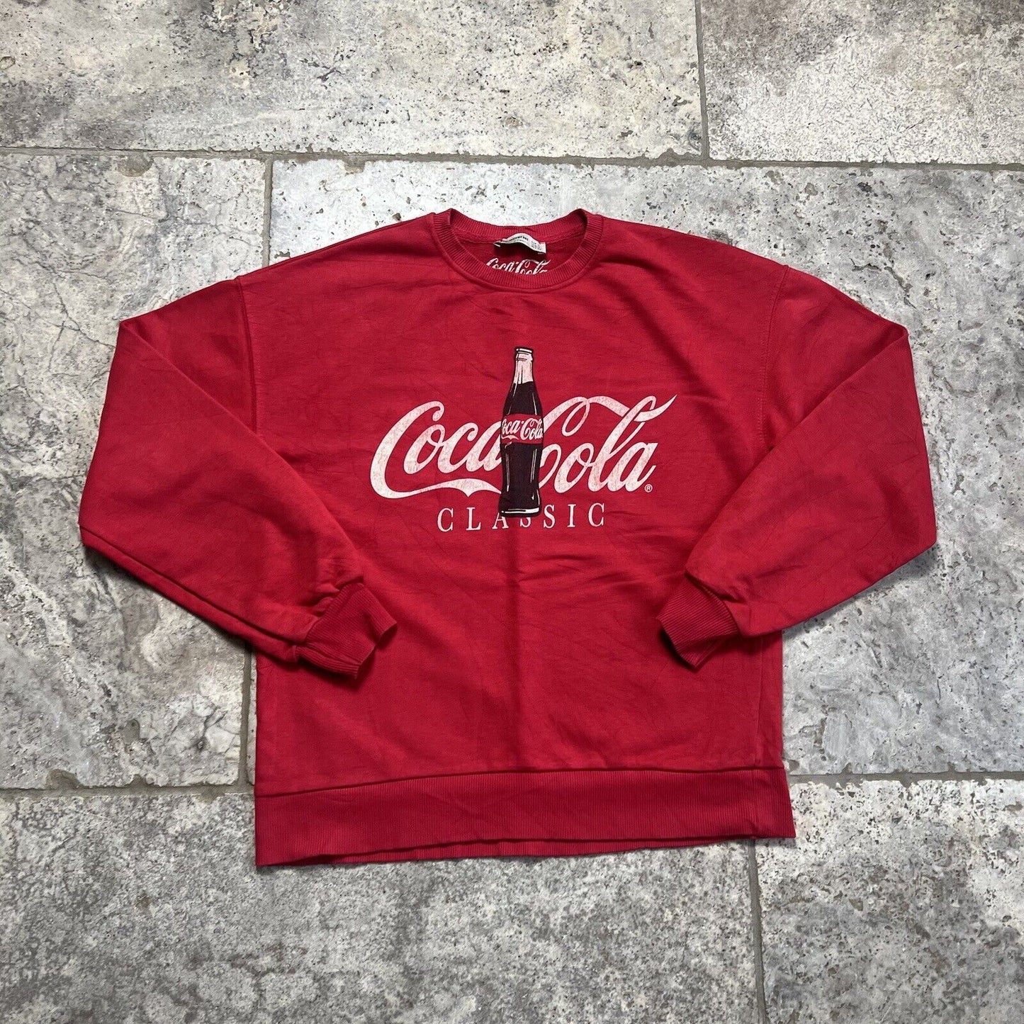 Cocacola Sweatshirt, Retro, Red, Small