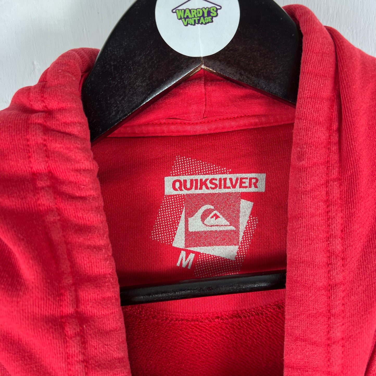 Quiksilver red hoodie medium