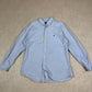 Ralph Lauren Shirt 16” Blue Check Embroidered Logo Button Down Long Sleeve