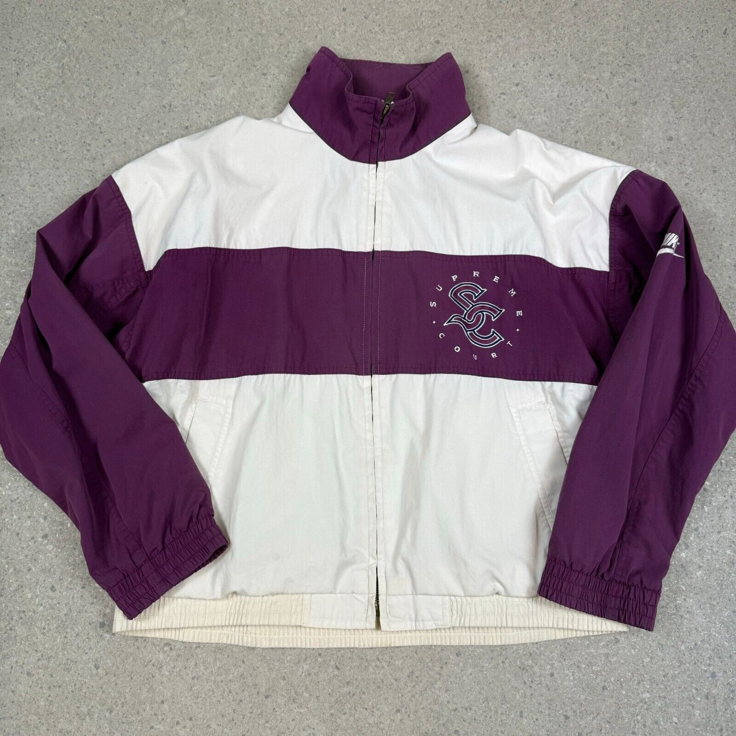 Nike Windbreaker 90s Medium Purple White Supreme Court