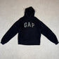 Gap Hoodie XS Black Colourway Embroidered Logo Brown Heavyweight Hooded Pocket