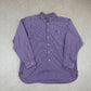Ralph Lauren Shirt XL Purple Striped Embroidered Logo Long Sleeve