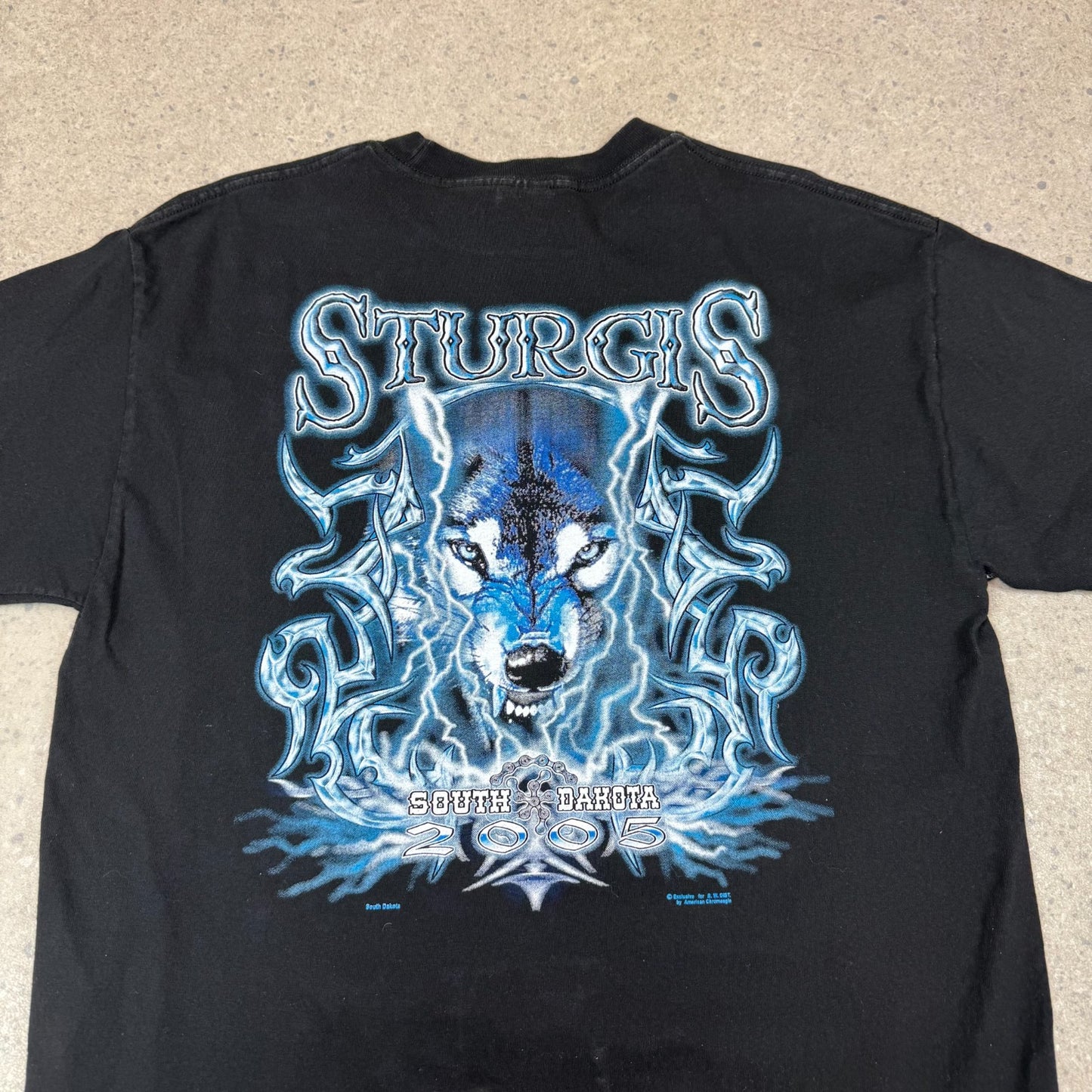 Sturgis Bike Rally T Shirt Large Black 2005 South Dakota