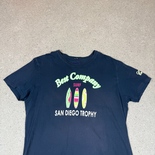 Best Company T Shirt XL Navy Blue San Diego Trophy Short Sleeve
