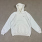 Nike Hoodie Large White Colourway Silver Tag Embroidered Swoosh Heavyweight