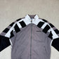 Adidas Track Top Large 90s White Grey Colourway Embroidered Logo