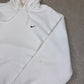 Nike Hoodie Large White Colourway Silver Tag Embroidered Swoosh Heavyweight