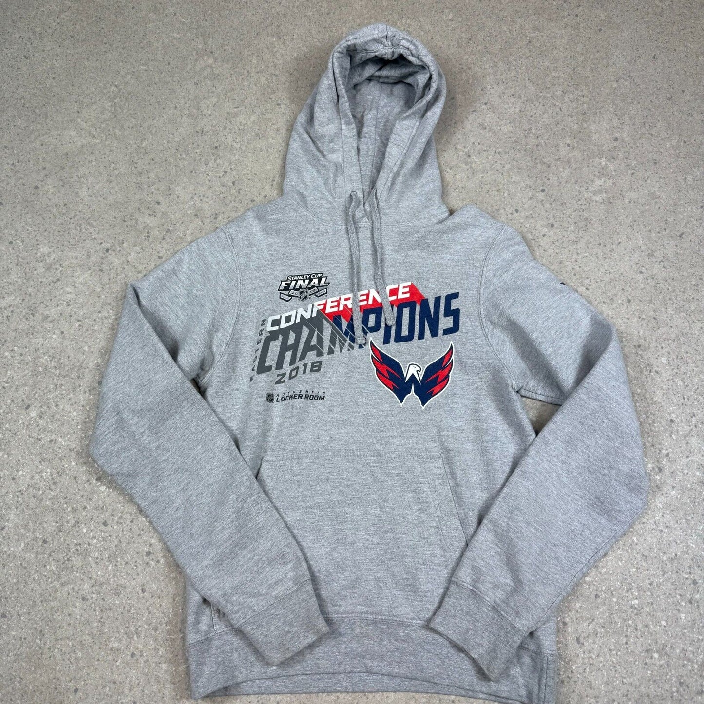 NHL Championships Hoodie Small 2018 Grey Hooded