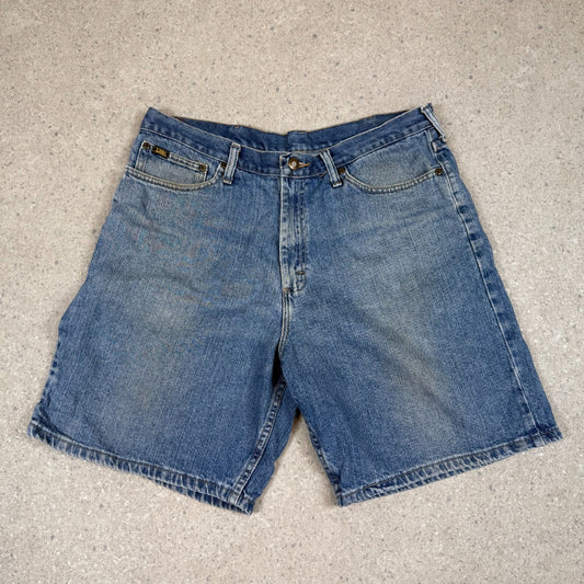 Lee Jorts 36” Blue Baggy Fit Denim