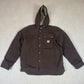 Carhartt Cctive Jacket Medium Loose Fit Brown Colourway Hooded