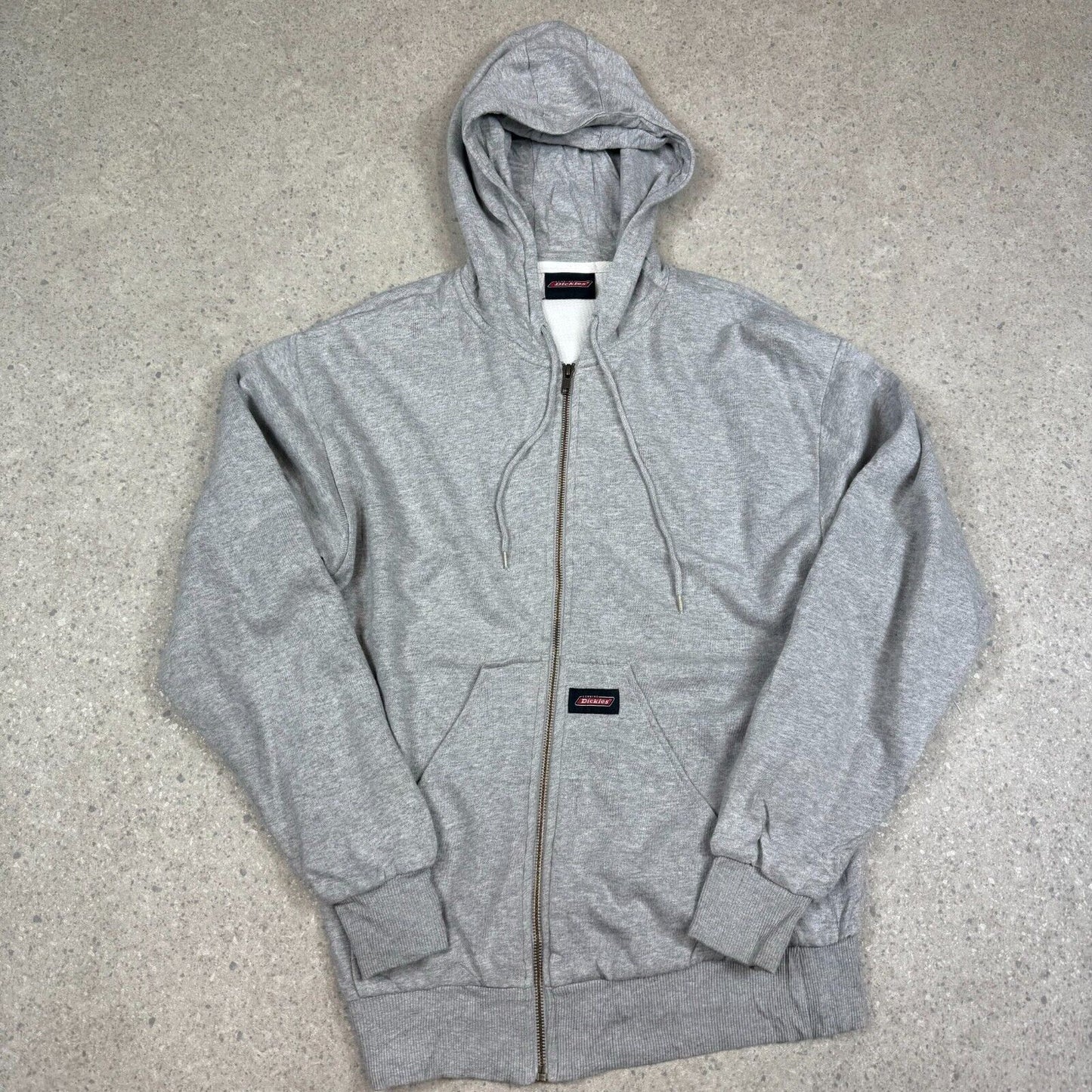 Dickies Hoodie Grey Small Full Zip Hooded