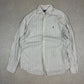 Ralph Lauren Shirt Large Classic Fit Cream Green Brown Check Long Sleeve