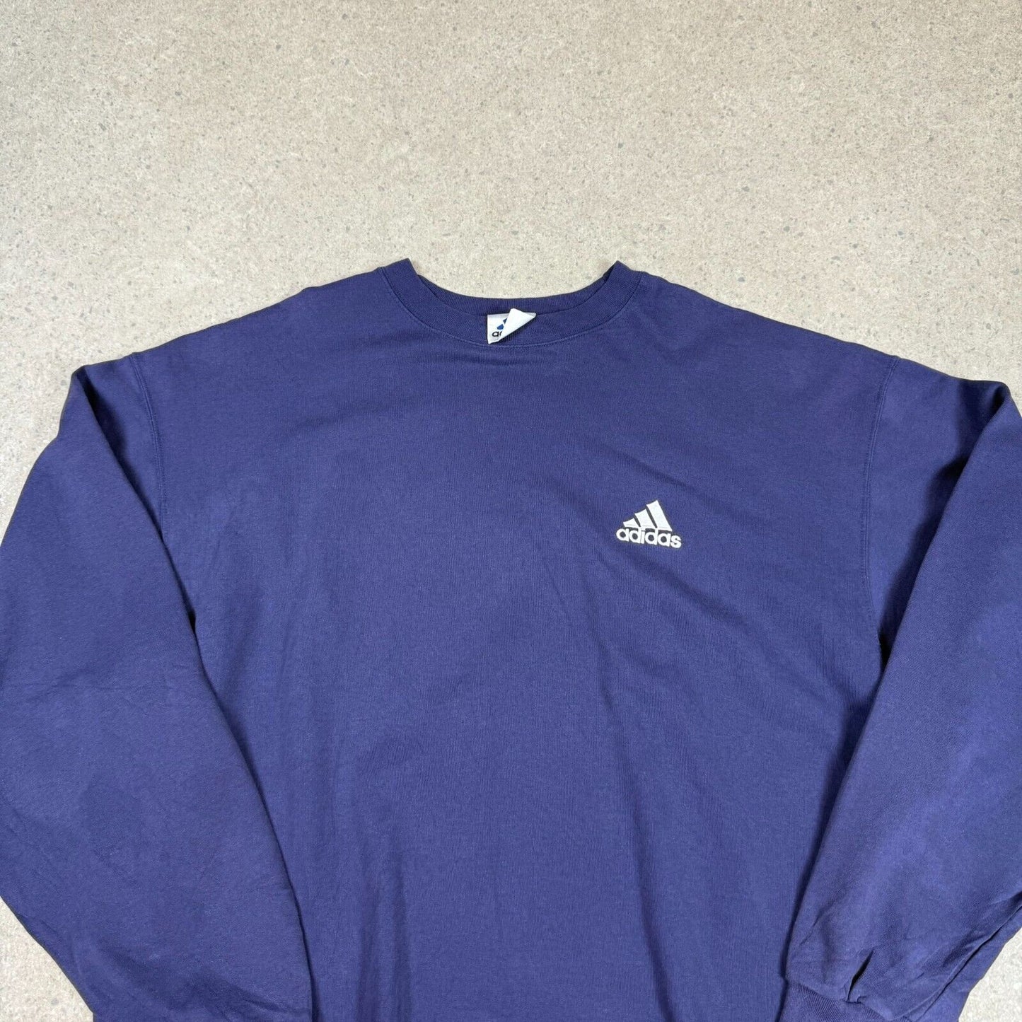 Vintage 90s Adidas Sweatshirt XXL Navy