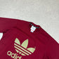 Adidas Burgundy T Shirt Large 90s Short Sleeve