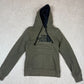 North Face Hoodie XS Khaki Colourway  Embroidered Logo Hooded Pocket
