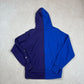 Champion Reverse Weave Reworked Hoodie Medium Navy Blue Hooded Embroidered