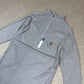 Carhartt 1/4 Zip Jumper S / M Grey Lightweight Long Sleeve