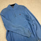 Ralph Lauren 1/4 Zip Knit Medium Blue Vintage 90s