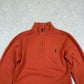 Polo Ralph Lauren 1/4 Zip Jumper XS Orange