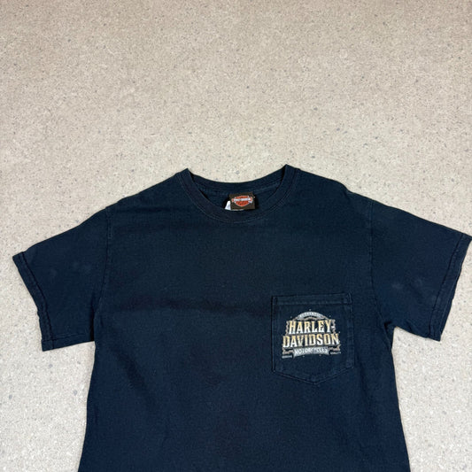 Harley Davidson T Shirt Small Tennessee Graphic on Back Black Colourway