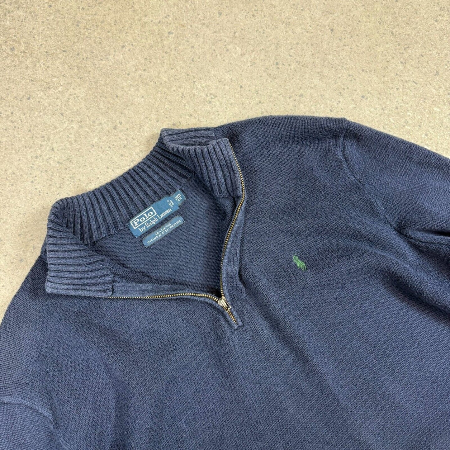 Ralph Lauren 1/4 Zip Jumper XL/XXL Navy Blue