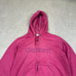 Carhartt Full Zip Hoodie Women’s Large Pink Embroidered Logo Full Zip Hooded