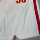 Cleveland Cavs 93 NBA Jersey Medium White Red Embroidered Logo