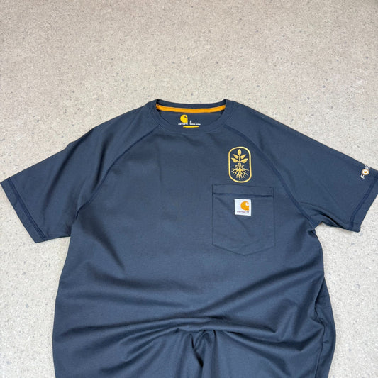Carhartt Pocket Logo T Shirt Small Navy olourway Relaxed Fit