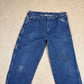 Dickies Jeans 38x30 Dark Blue Denim Baggy Fit