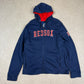 Boston Red Sox MLB Hoodie Large Full Zip Navy Blue Hooded