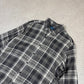 Ralph Lauren Flannel Shirt Large Cotton Grey Cream Colourway Embroidered Logo