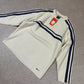 Nike sweatshirt Small  Cream / Grey Silver Tag Embroidered Swoosh Vintage