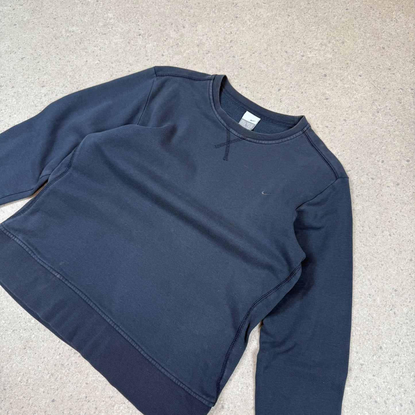 Nike Sweater Small Navy Swoosh Women’s Large Embroidered Swoosh