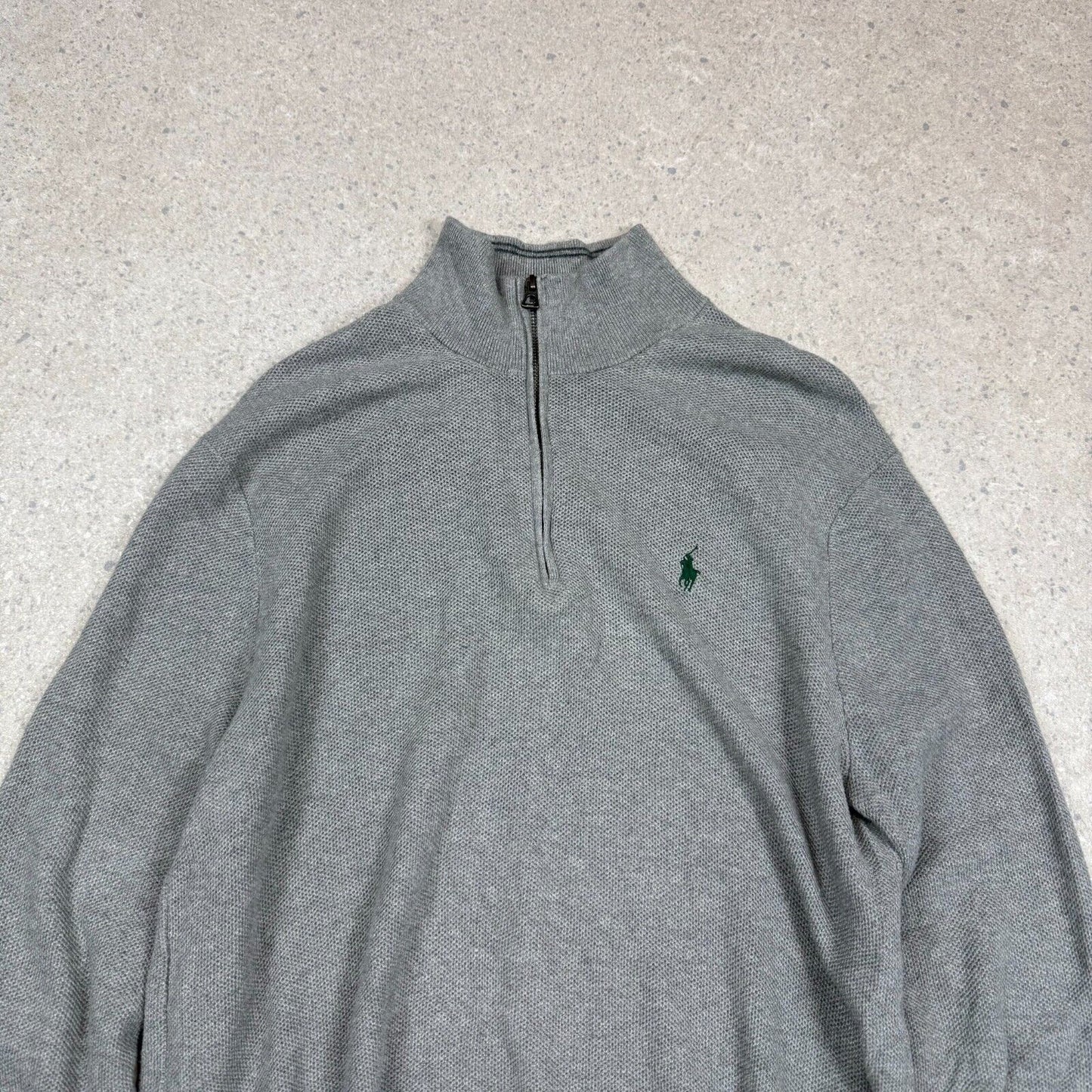 Ralph Lauren 1/4 Zip Jumper Medium Grey Colourway