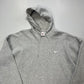 Vintage 90s Nike Hoodie, Heather Grey, Essentials, Made in USA, Size Mens XL