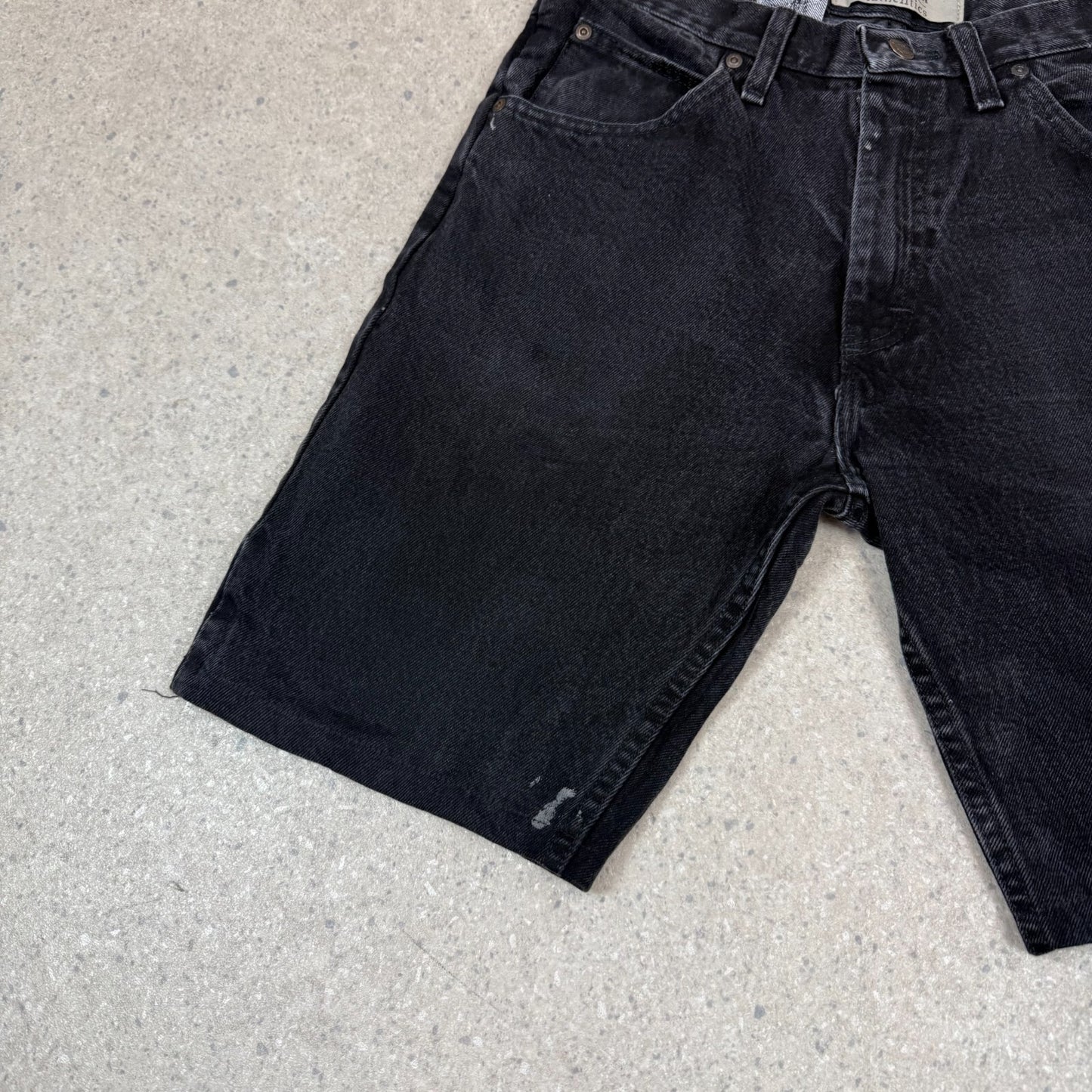 Wrangler Jorts 32” Black Colourway Denim