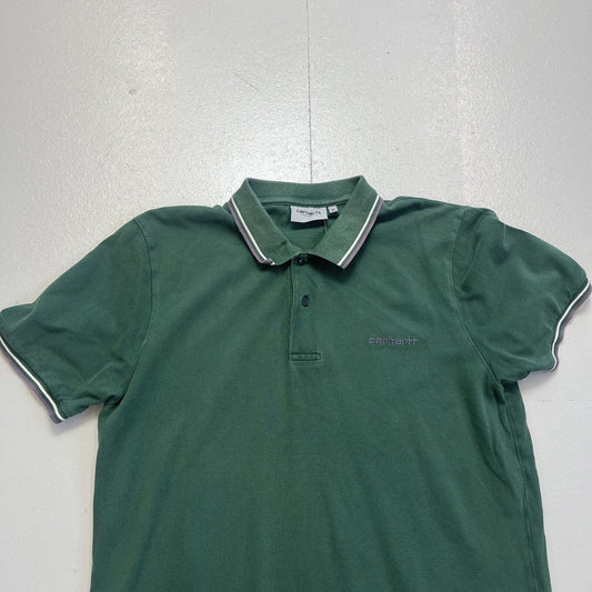 Carhartt Polo T Shirt Medium , Green , Mens