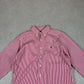 Ralph Lauren Shirt Large Striped Red Colourway Embroidered Logo Long Sleeve